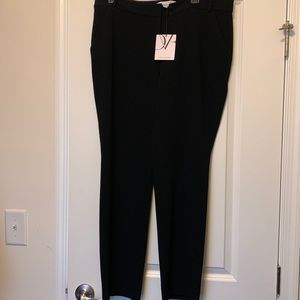 DVF BLACK straight leg trouser